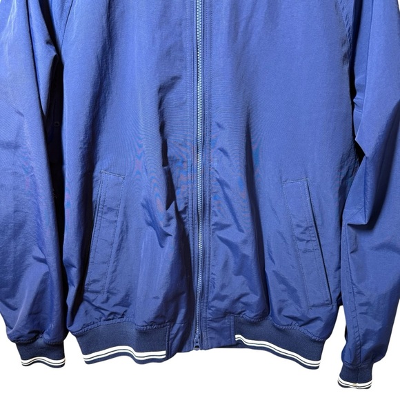 Lands End Windbreaker Jacket Mens M Navy Blue
Front Zip Basball Style TJ-9228 - Picture 3 of 12